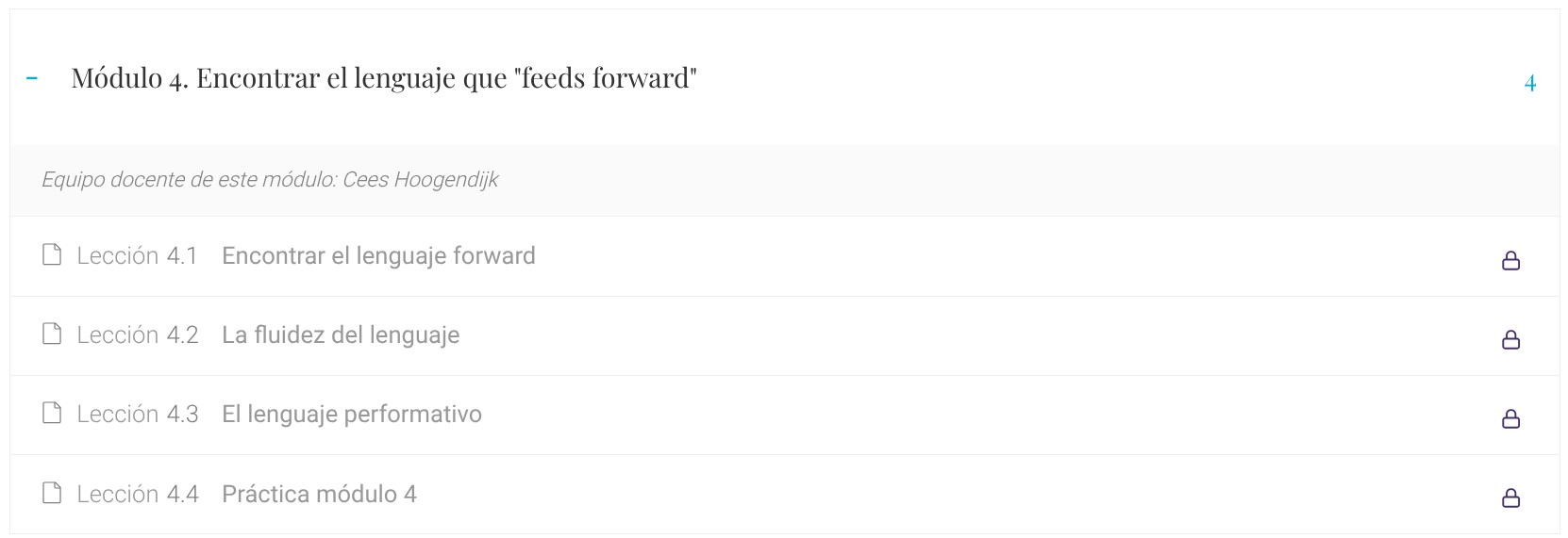 Formación : Feedback apreciativo y feedforward M4